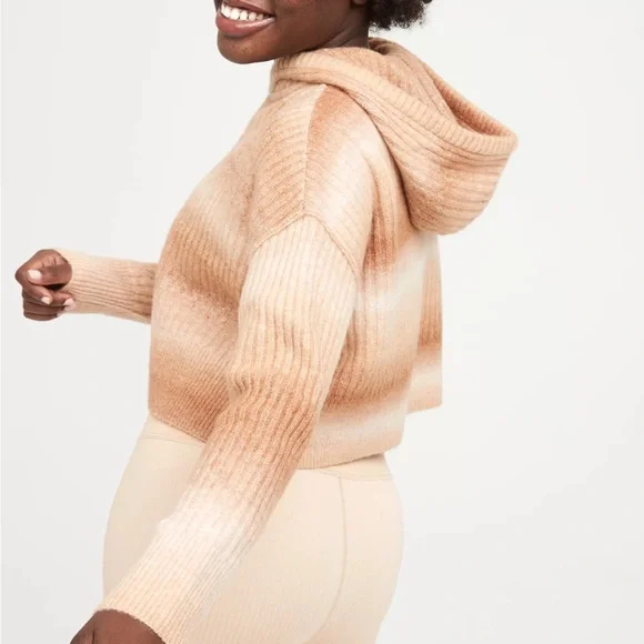 Aerie Offline Cozy Cropped Hooded Sweater - Picture 3 of 8